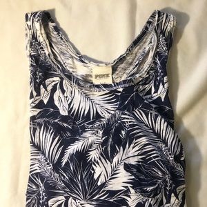 PINK Racerback Tropical Tank Top size Small